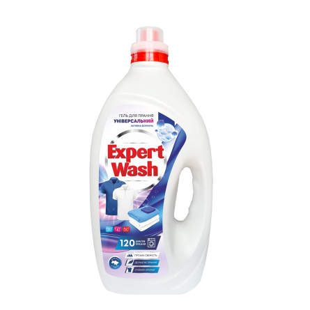 Гель для прання універсальний Expert Wash "Гірська свіжість" 6л - 1