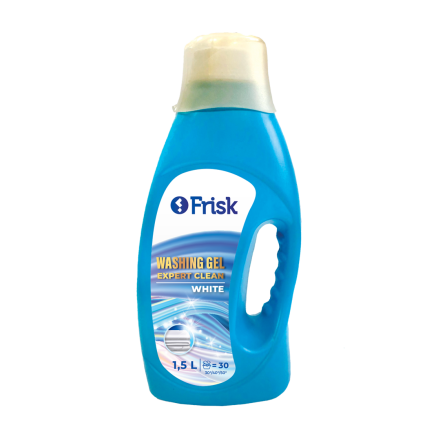 Гель для прання світлих та білих речей Frisk "WHITE EXPERT CLEAN"  1,5 л - 1
