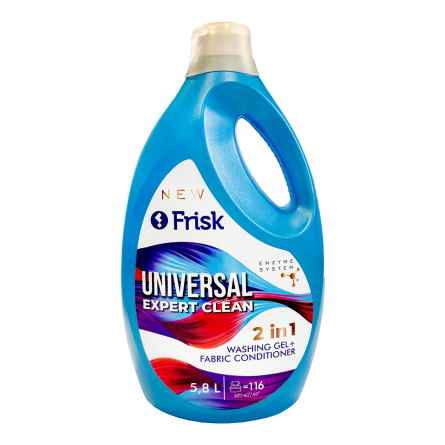 Універсальний гель для прання Frisk 2 in 1 Expert Clean 5,8 л - 1